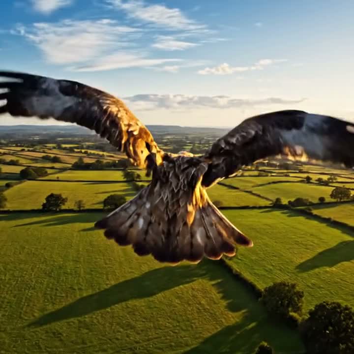 A red kite soaring — freedom through AI